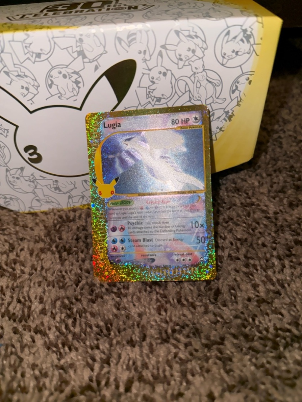 Crystal Lugia 149/147 Pokemon 30th Anniversary Collection Gold Border